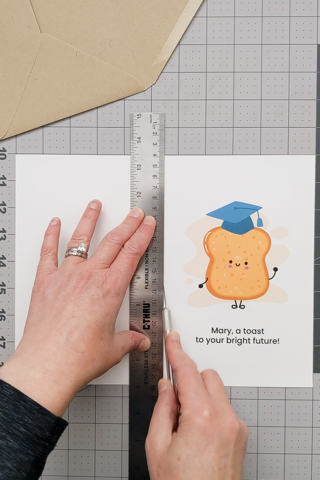 How to make a handmade funny graduation card with my free printable download