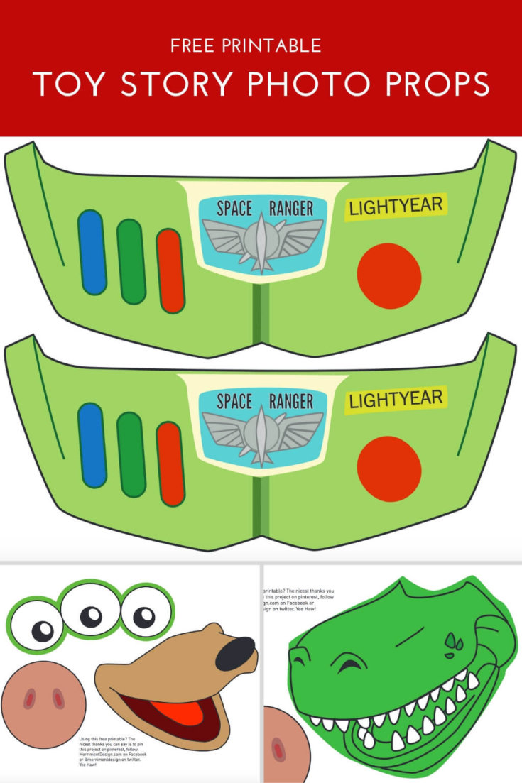 Toy Story Photo Booth Props Free Printable Pdf Printable Word Searches