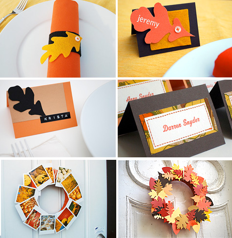 Free Thanksgiving craft project tutorials: The DIY Round Up for Merriment Design by Kathy Beymer