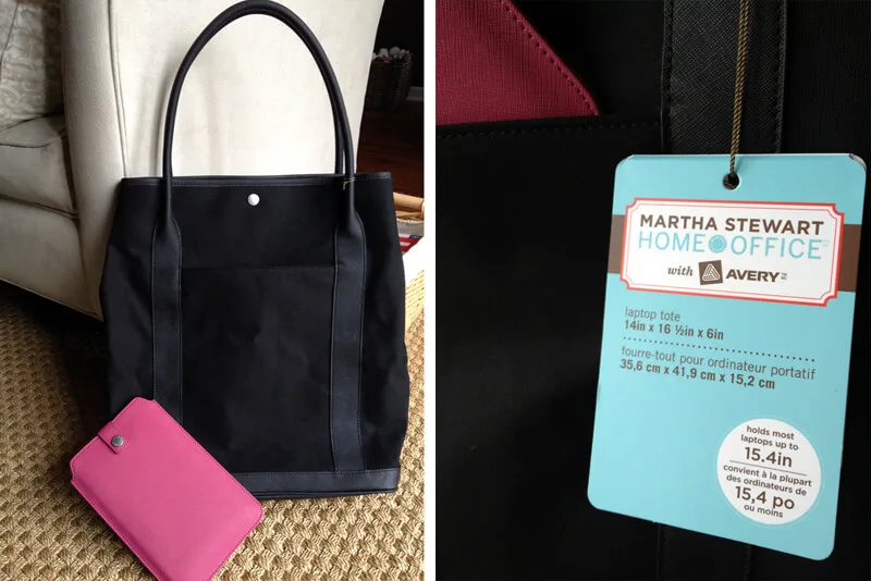 Martha Stewart laptop bag and tablet sleeve