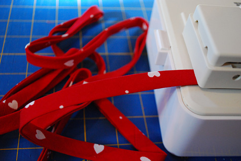 GIVEAWAY Freebie Handmade Bias Tape for Valentine's Day