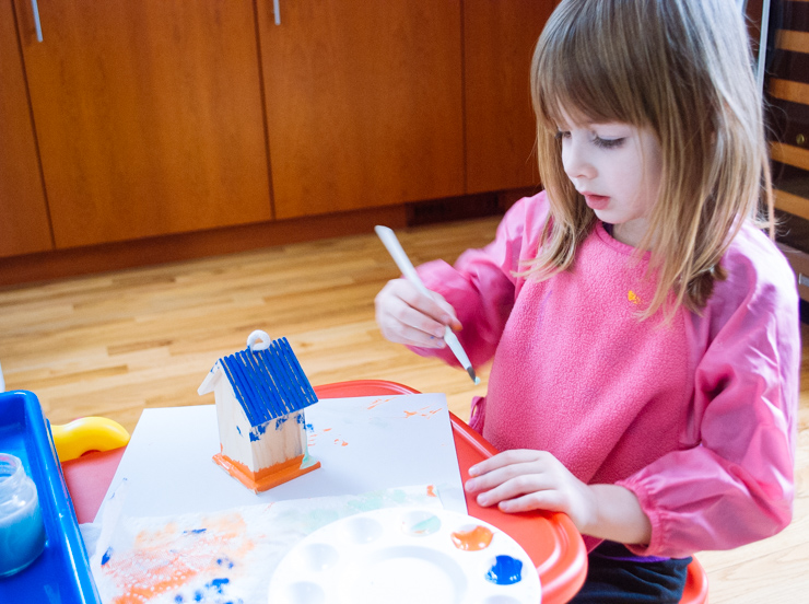 How to make a DIY Gold and White Painted Wooden Card Box @merrimentdesign