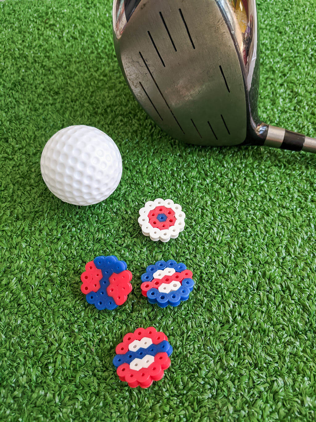 DIY golf gift markers kids gift idea for Dad