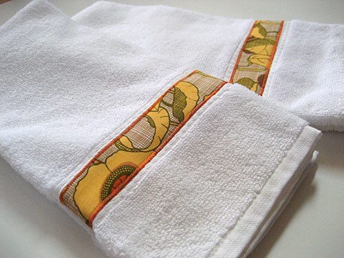 Guest towels :: Custom cotton guest towels for the bathroom by Kathy Beymer