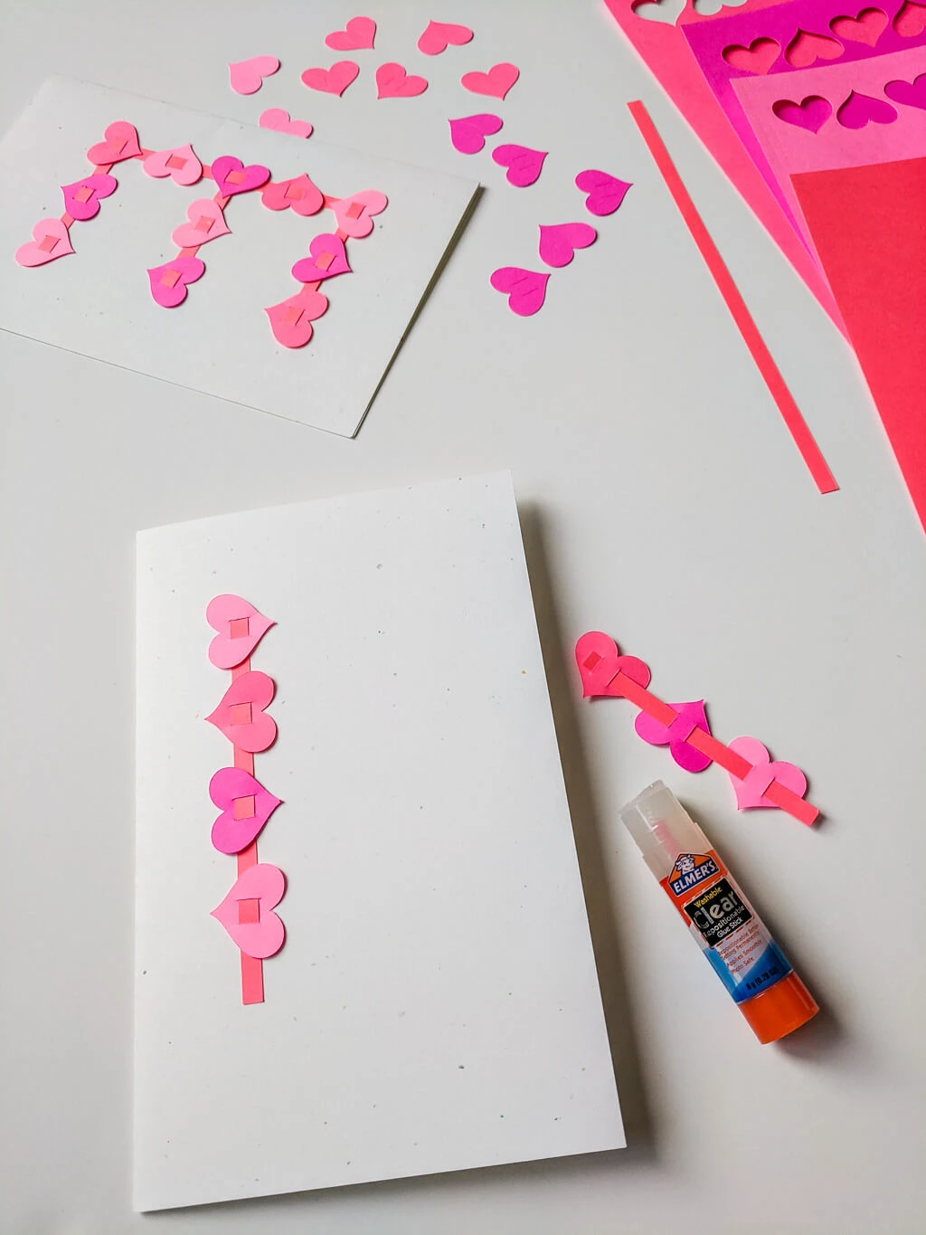 Handmade alphabet letter Valentine's Day card