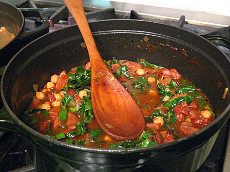 Chorizo, Chickpea and Chard Soup Recipe
