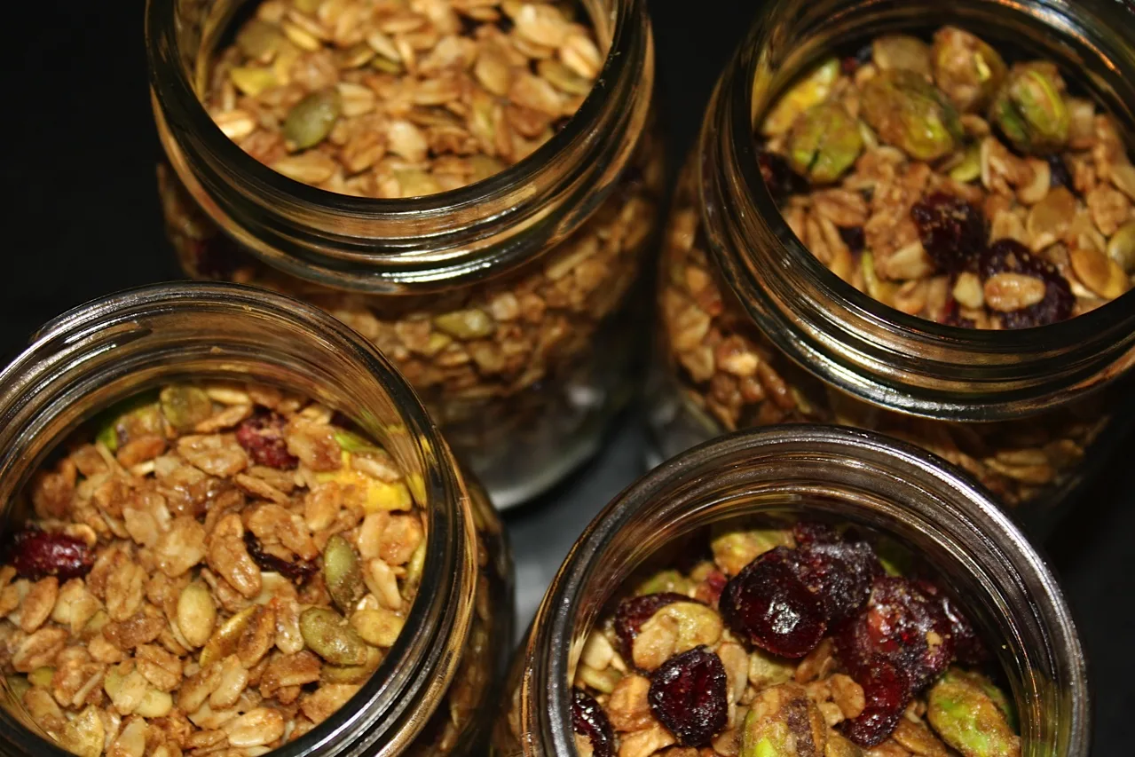 Homemade Cranberry Granola Recipe DIY gift idea