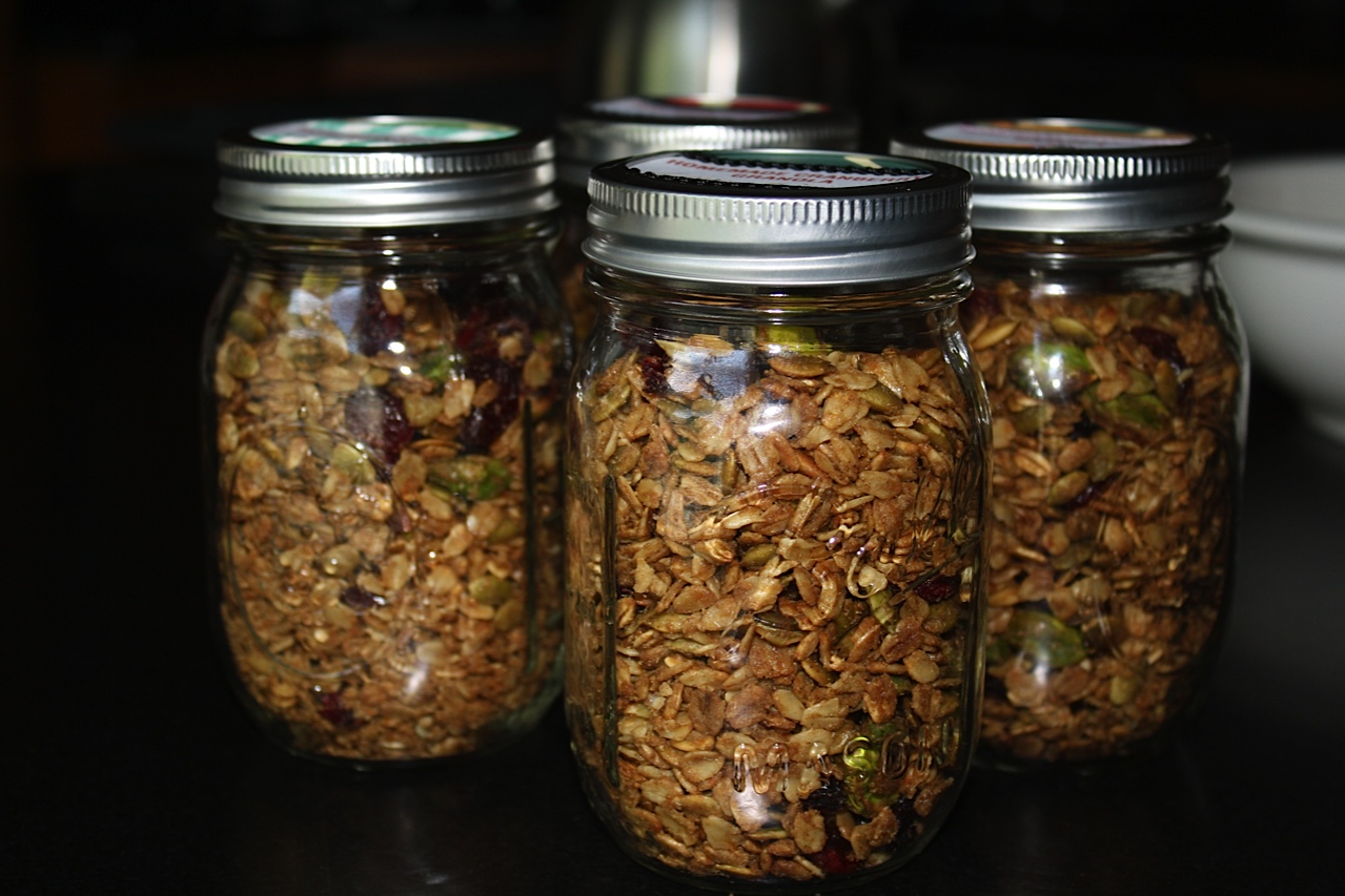 Homemade Cranberry Granola Recipe DIY gift idea