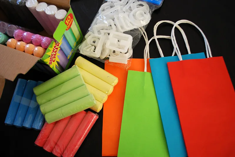 Goodie bags and favor bags idea for kids birthday