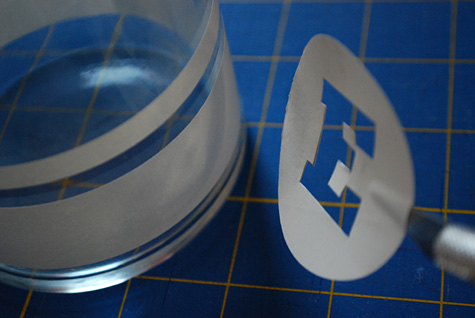 Etching glass tutorial and free template