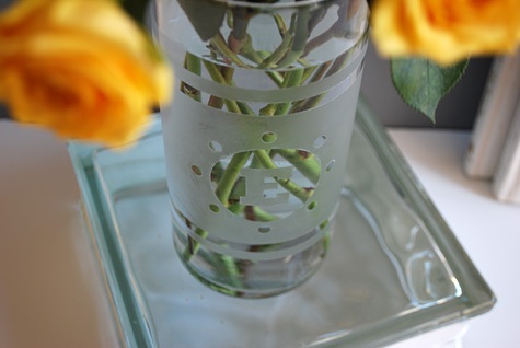Etching glass tutorial and free template
