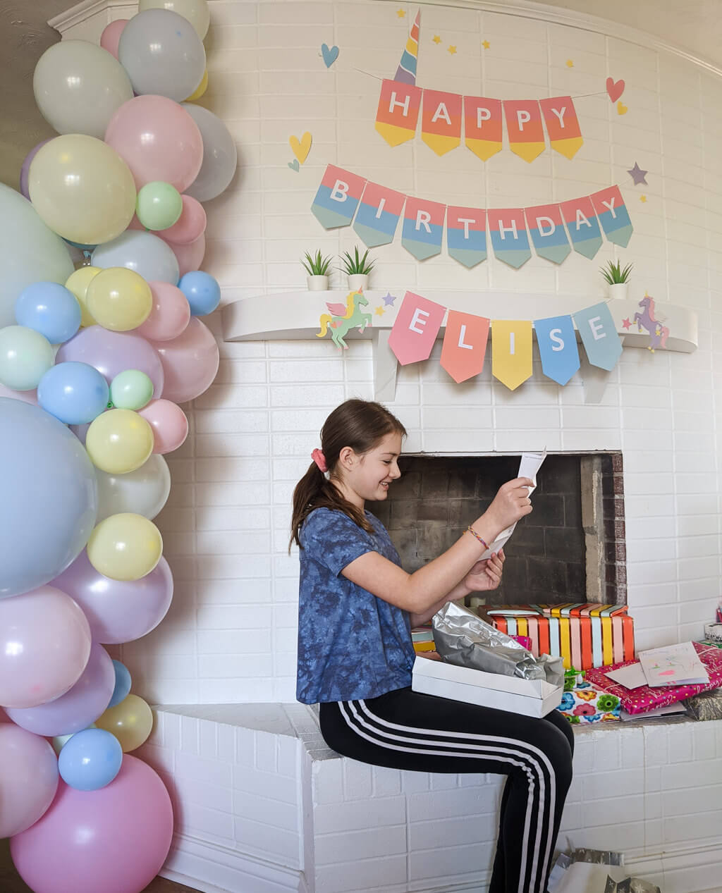 Elise's unicorn birthday party theme - photo copyright Merriment Design Co.