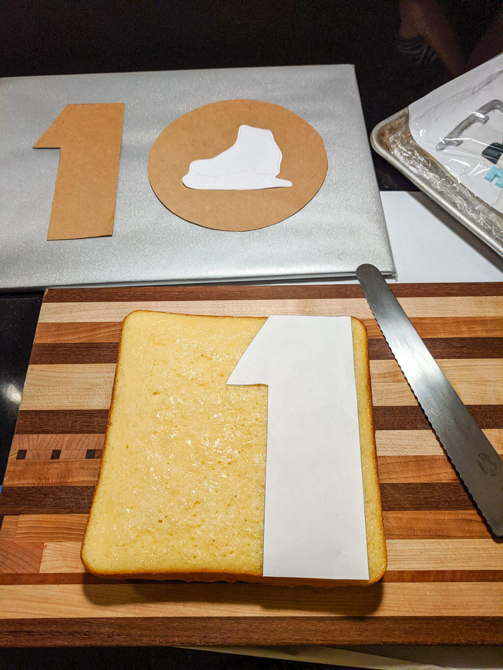 Number 1 cake free printable template