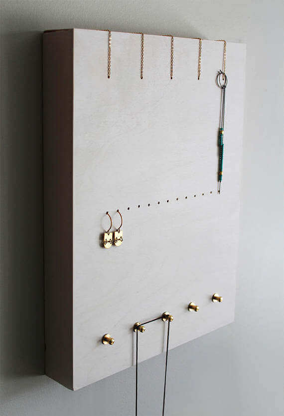 Etsy jewelry hook rack