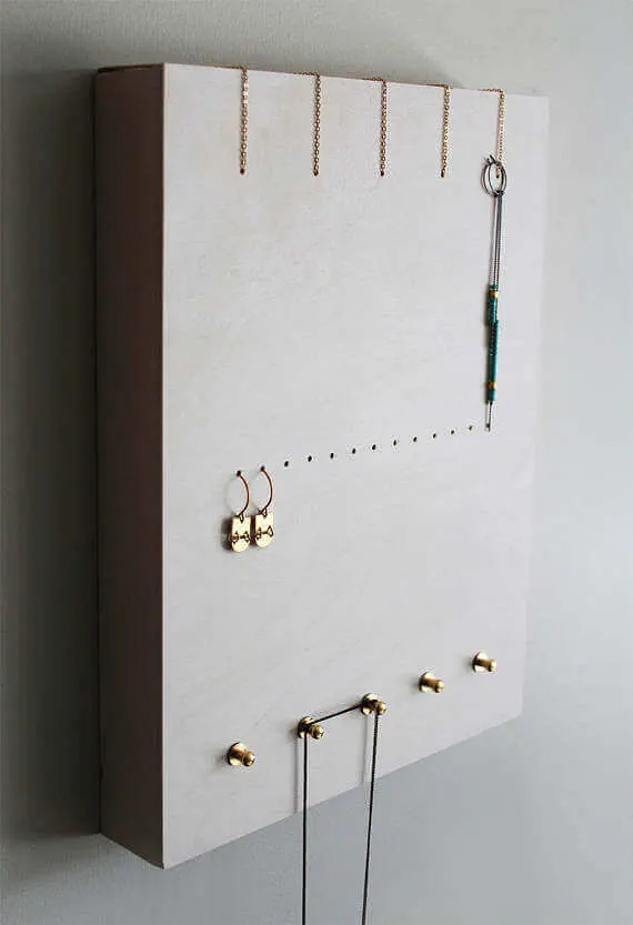 Etsy jewelry hook rack