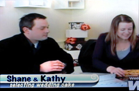 Kathy and Shane on WeTV's Amazing Wedding Cakes