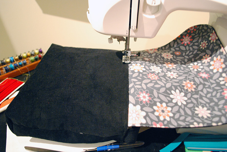 How to sew a flap onto a messenger bag