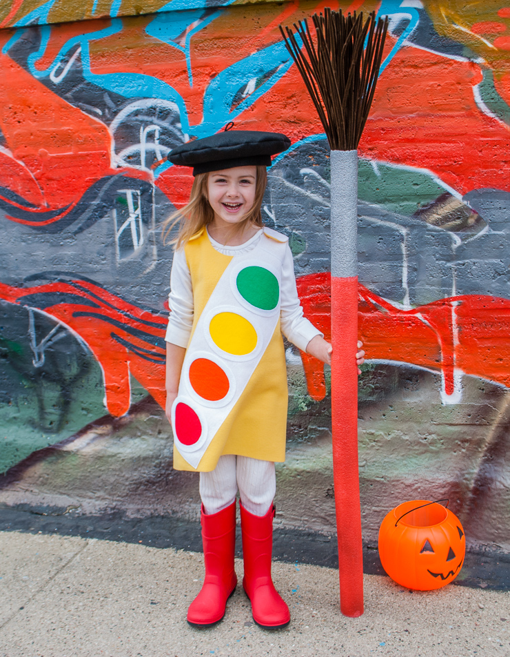 Easy DIY Halloween Costume for Toddlers and Kids: Watercolor Paint Box by @merrimentdesign