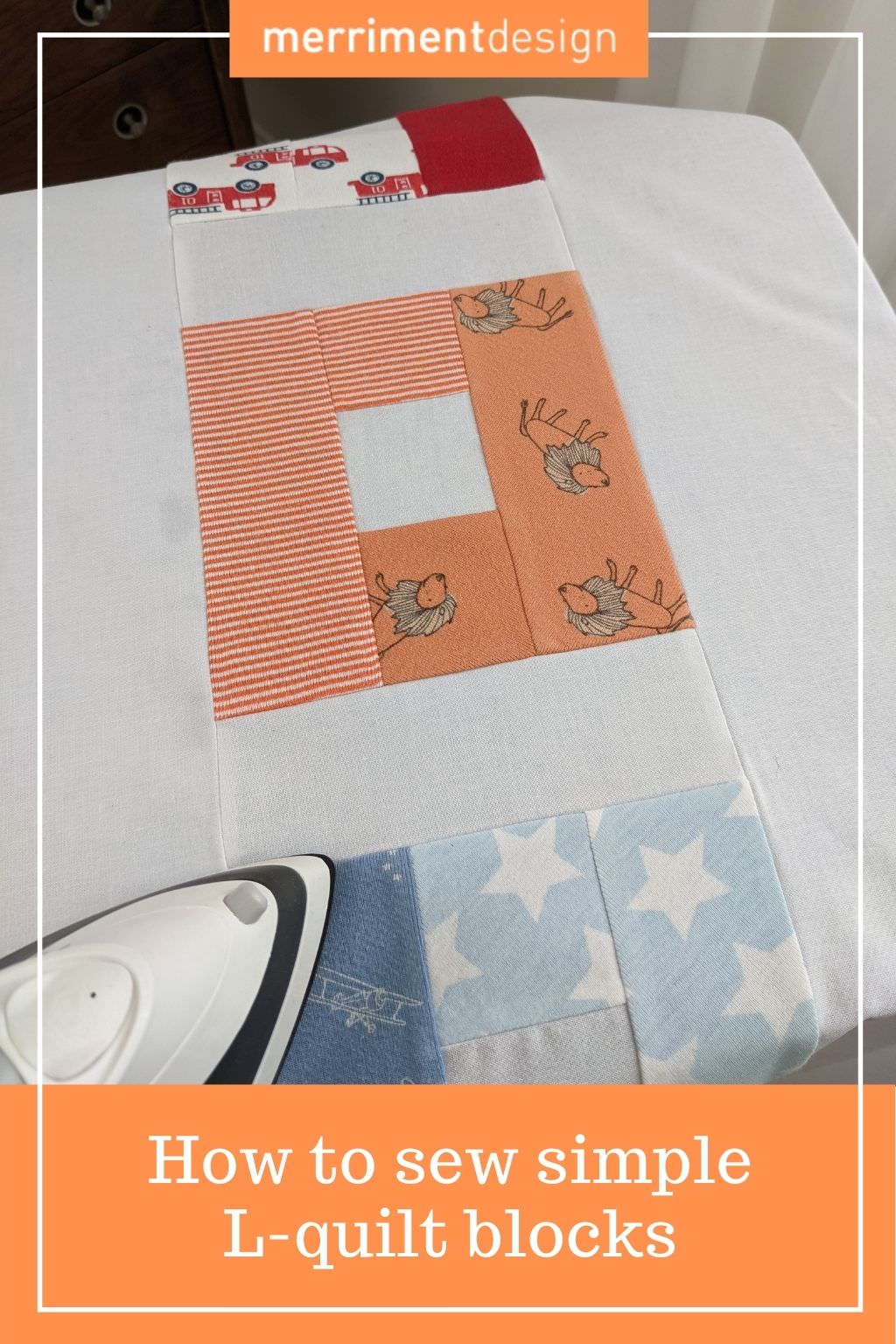 How to sew simple L-quilt blocks