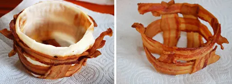 Merriment :: Mac and cheese bacon cups by Not Martha recreated by Kathy Beymer