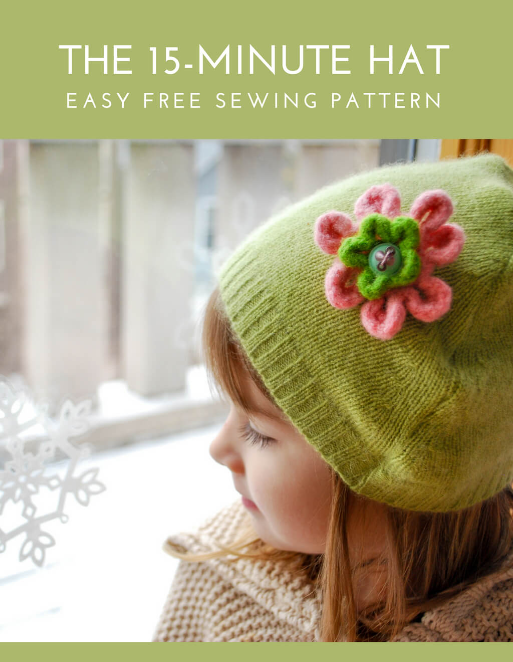 The 15-minute DIY winter hat. This is such a simple beginner sewing project! Grab an old sweater and see how to make a recycled sweater hat for yourself or as a DIY gift. #recycled #sewing #freesewingpatterns #freepatterns #recycled #upcycle #sew