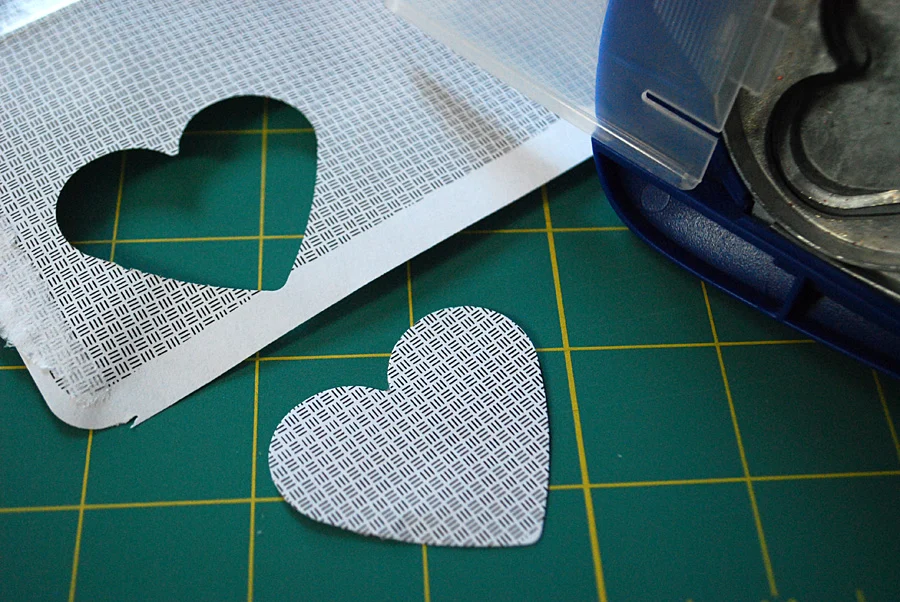 DIY Valentine Card Idea using recycled security envelopes