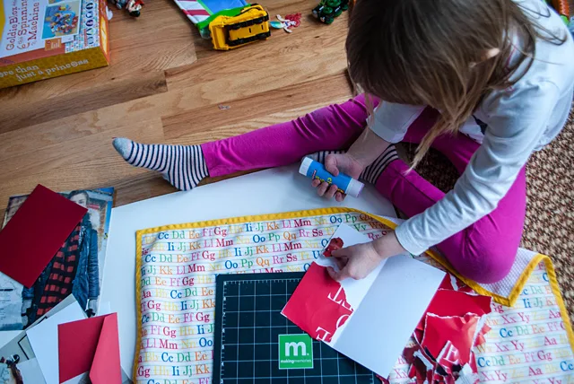 Valentine Day's Cards using Recycled Magazines