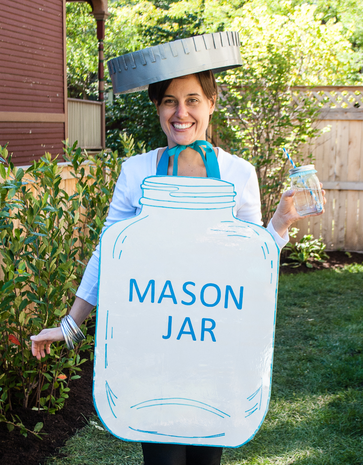 Mason Jar Handmade Halloween Costume - Easy DIY Halloween Costume Idea for Adults