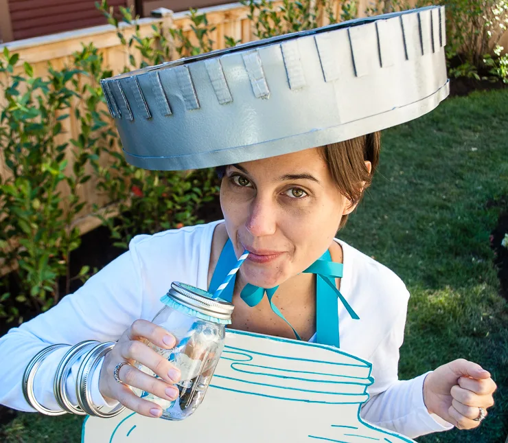 Mason Jar Handmade Halloween Costume - Easy DIY Halloween Costume Idea for Adults