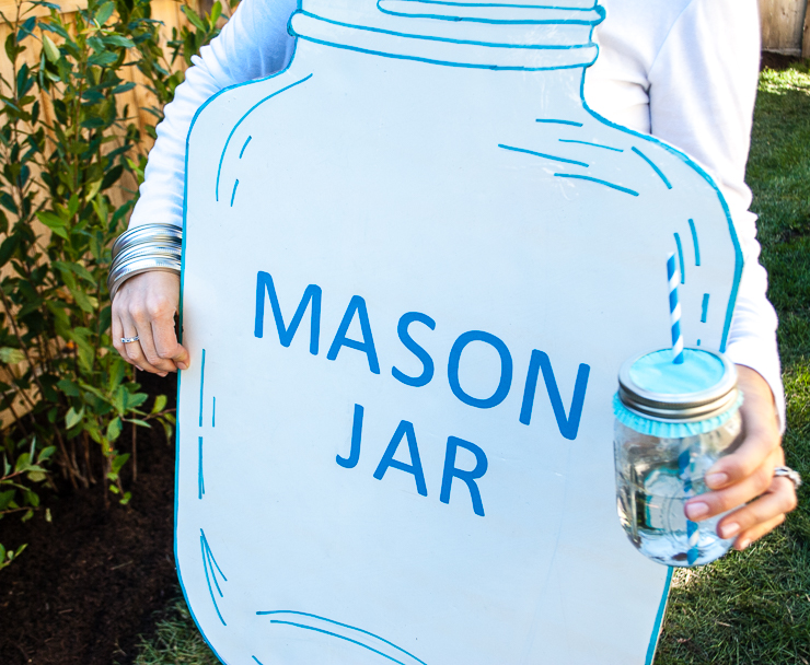 Mason Jar Handmade Halloween Costume - Easy DIY Halloween Costume Idea for Adults