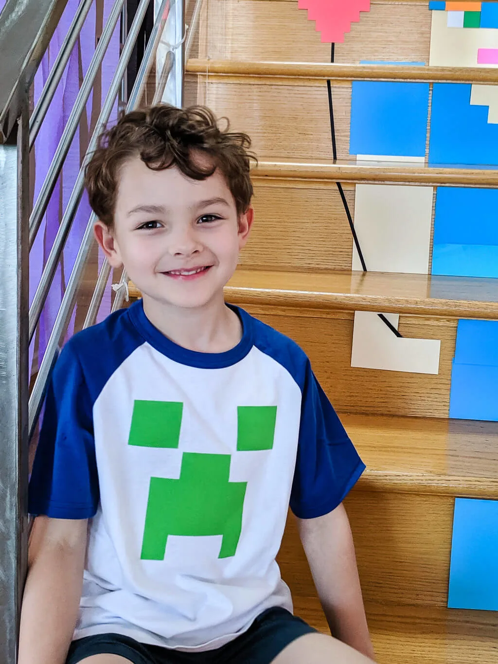 Minecraft Shirt Green Creeper Mine Tee for Boys 