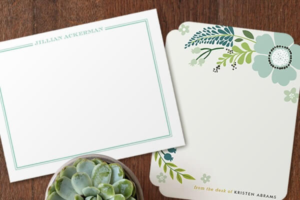 Minted notecards
