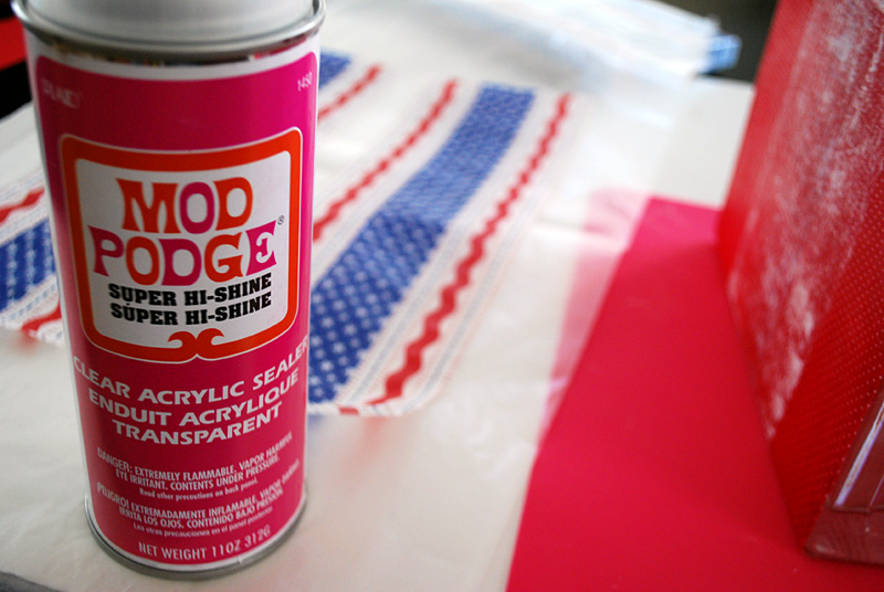 Mod Podge Sparkler Safety Caddy for the Fourth of July