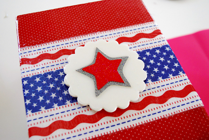 Mod Podge Sparkler Safety Caddy for the Fourth of July