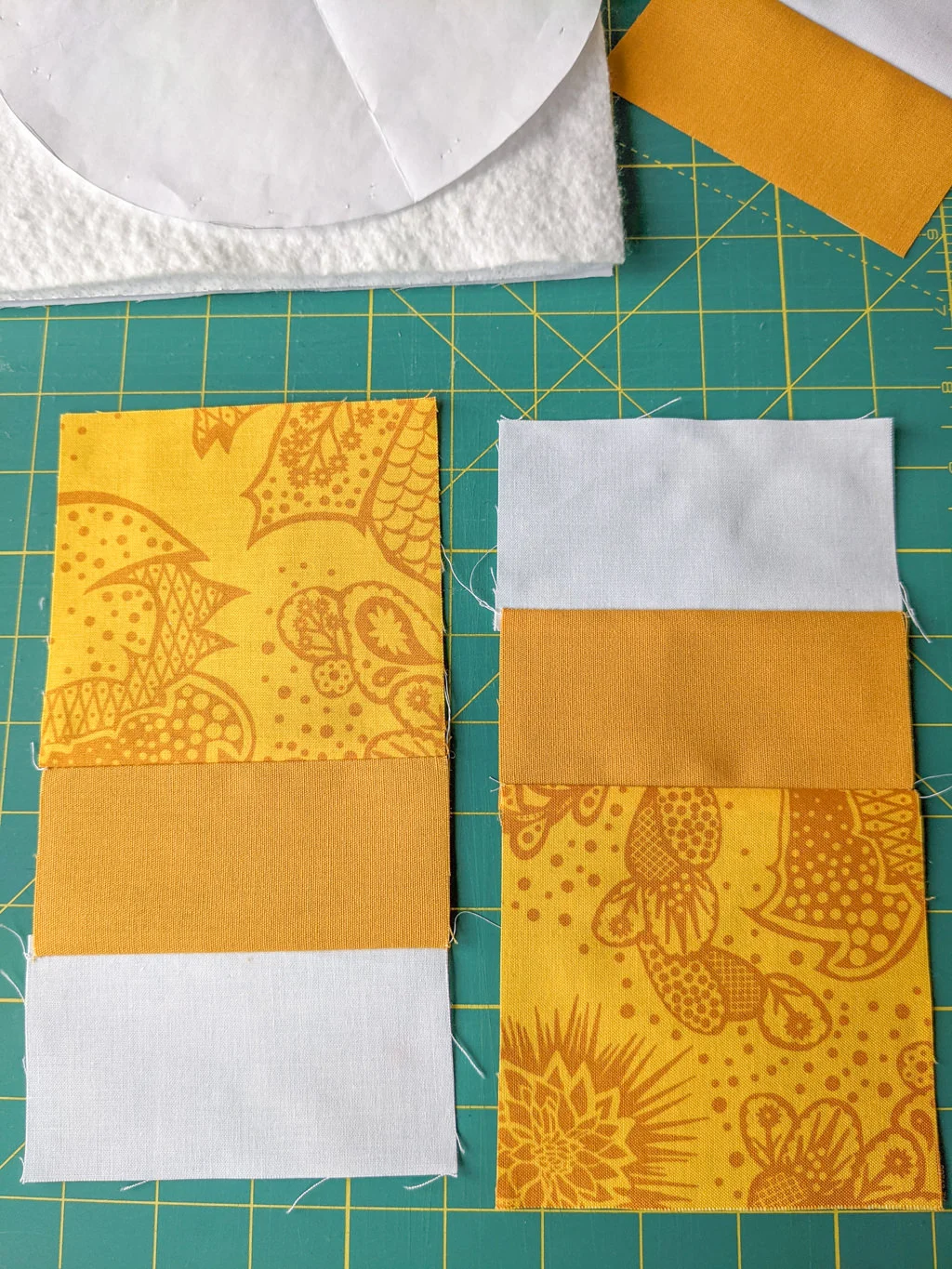 How to sew a patchwork quilted potholder