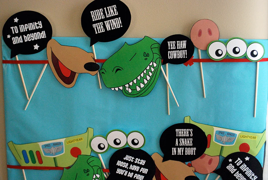 Free printable Toy Story photo booth props