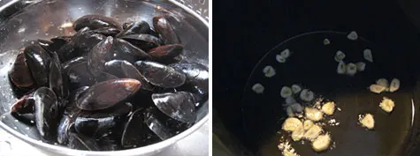 Merriment :: Mussels in Broth by Kathy Beymer
