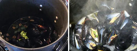 Merriment :: Mussels in Broth by Kathy Beymer