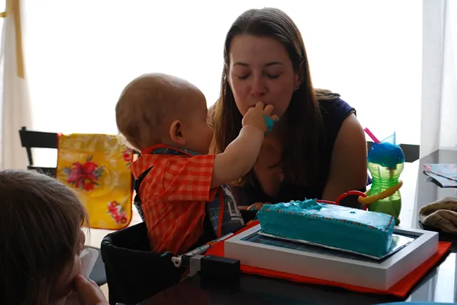 How to make a #1 birthday cake for a 1st birthday