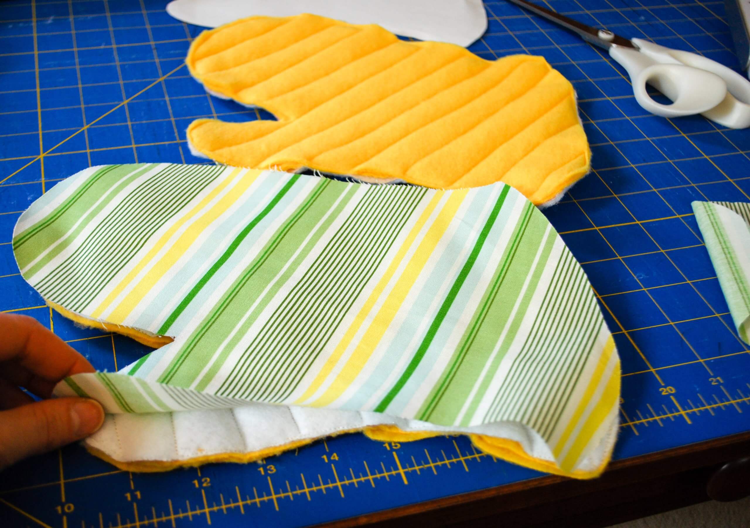 How to make oven mitt pattern tutorial