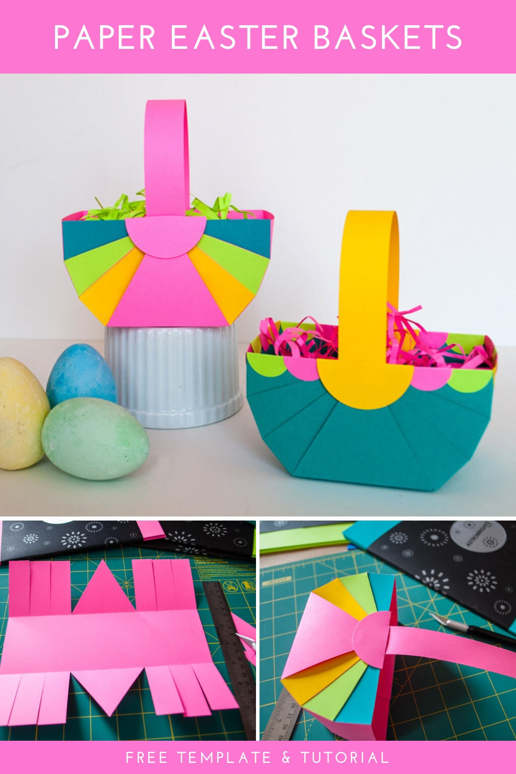 Paper Easter Basket template
