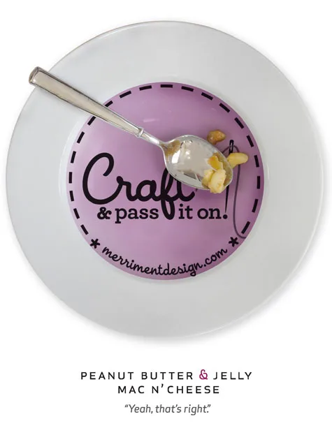 Merriment :: Peanut Butter and Jelly Mac and Cheese logo by Heather Crosby