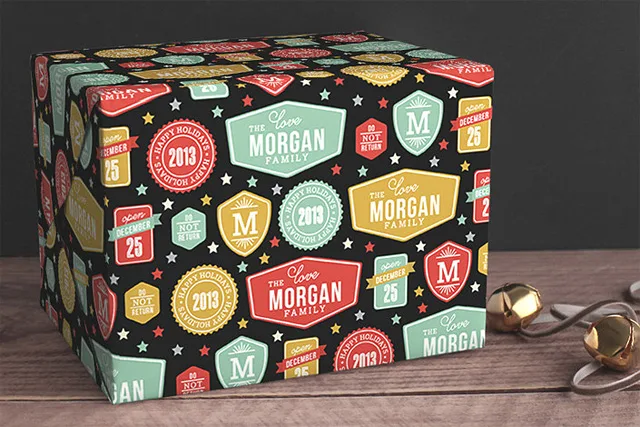 Phone Book Wrapping Paper for Gifts - Merriment Design