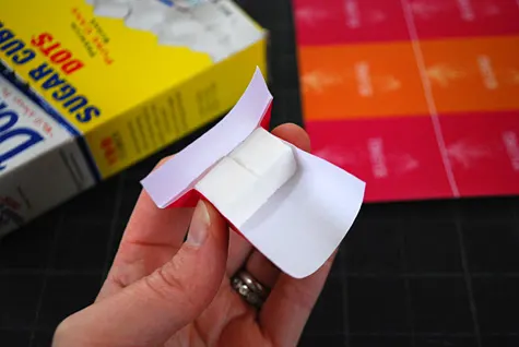 How to make personalized sugar cubes wrappers, how to wrap sugar cubes tutorial instructions and free printable template