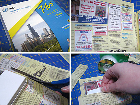 Merriment :: Phone Book Wrapping Paper for Gifts