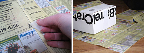 Merriment :: Phone Book Wrapping Paper for Gifts