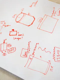 Sketch of pincushion thread catcher free sewing pattern