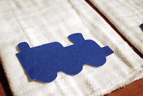 Planes, Trains and Automobiles Burp Cloths free sewing template