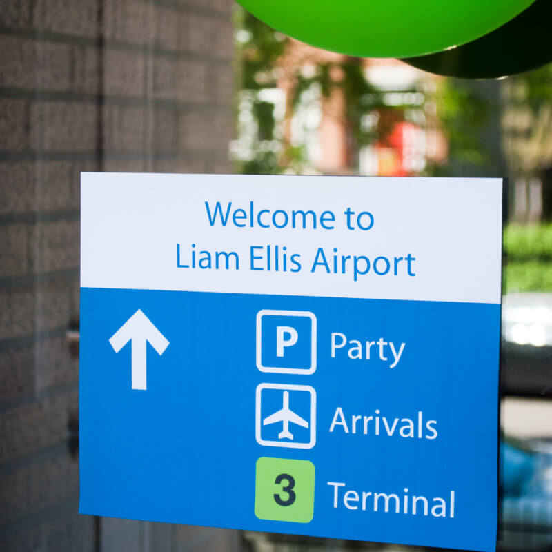 Printable Airport Signs | Airplane Birthday Party Decorations