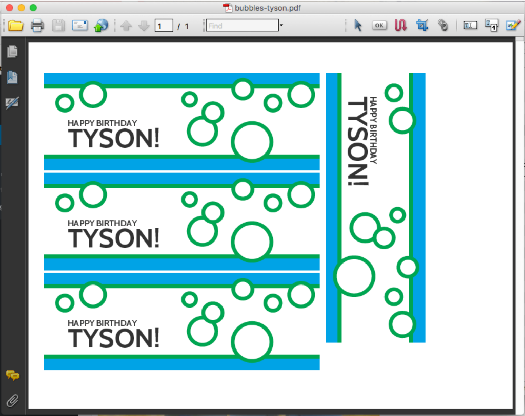 Printable Free Bubble Labels For Party Favors